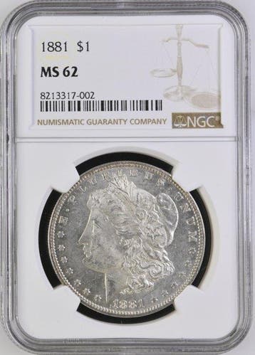 Verenigde Staten. Morgan Dollar 1881 - NGC MS62