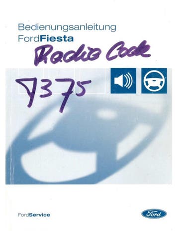 2005 FORD FIESTA INSTRUCTIEBOEKJE DUITS