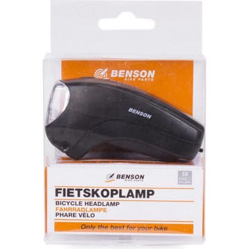 Benson Fietskoplamp - 5 LEDs - Zwart - Inclusief Batteri..., Ophalen of Verzenden, Nieuw