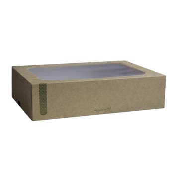 Vegware composteerbare sandwichboxen met deksel medium (50, Verzenden, Nieuw