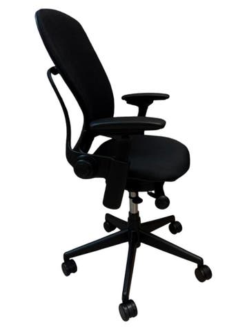 Gereviseerd/Refurbished Steelcase Leap V2 Bureaustoel, Verzenden, Zwart, Zo goed als nieuw, Bureaustoel