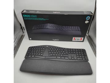Logitech Ergo K860 - Ergonomisch Toetsenbord - Draadloos -, Verzenden, Zo goed als nieuw, Logitech
