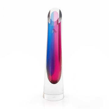 Princ Glass - sculptuur, Monumentale Boheemse Kristalvaas, Antiek en Kunst