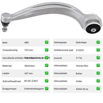 Draagarm Porsche Cayenne 3.0 AWD (9YA) Van 2017-05 tot  - Au, Verzenden, Nieuw, Porsche