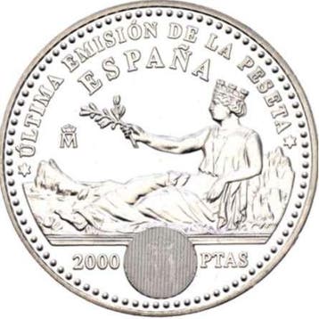 Spanje. 2000 Pesetas Real Casa de la Moneda de Madrid. 2001.