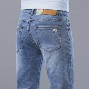 Lichtblauwe Slim Fit Jeans Heren - Stijlvolle Casual Stretch, Verzenden, Nieuw