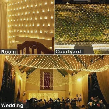 LED Net Verlichting 1.5x1.5M tot 8x10M - Sfeervolle Tuin & F, Verzenden, Nieuw