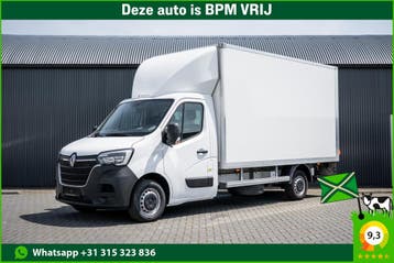 Renault Master L3H2 | Financial Lease voor 535 p/mnd, Stof, Gebruikt, Overige carrosserieën, Wit