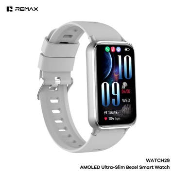 Remax WATCH29 - Smartwatch - AMOLED - Zilver, Ophalen of Verzenden, Nieuw, Zilver, Remax