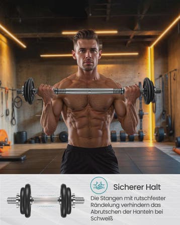 SONGMICS Verstelbare Dumbbell Set - 2 x 15 kg (Totaal 30 kg), Sport en Fitness, Fitnessmaterialen, Verzenden, Nieuw