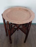 Bijzettafel - Hout, Koper