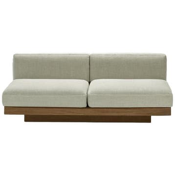 Serax 2-zitsbank Rudolph Indoor Zand Steen Cognac - Nieuw in, Klassiek, Ophalen of Verzenden, Rechte bank, Minder dan 150 cm