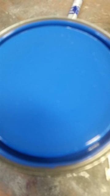 KNAL BLAUW - Hoogglans 1 liter - Terpentine basis, Ophalen of Verzenden, Nieuw, Blauw, Verf