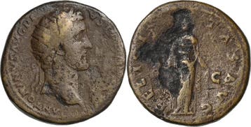 As 140/144, Kaiserzeit Antoninus Pius 138-161, Verzenden