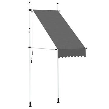 Knikarmscherm 100cm Antraciet | Laatste Stuk!, Nieuw, Ophalen of Verzenden, Minder dan 250 cm, Uitvalscherm