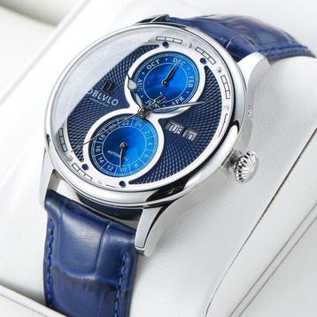 Oblvlo - Automatic - CALENDAR - Guilloché - Sapphire - Rare, Nieuw