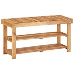 vidaXL Schoenenrek 90x32x46 cm massief acaciahout, Verzenden, Nieuw