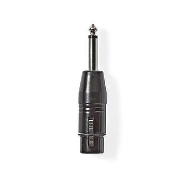 XLR naar 6.35 mm jack adapter | V  M | Nedis, Verzenden, Nieuw