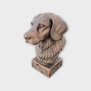 Bust of a Brittany spaniel dog statue - home decor dog lover, Verzenden, Nieuw
