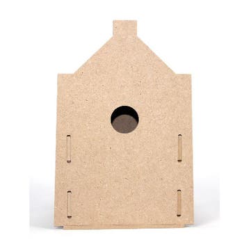 3D Vogelhuisje MDF 4mm Trap 210x140x80mm, Verzenden, Nieuw
