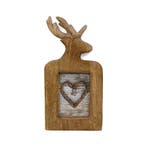 fotolijst mango hout hert 18x13cm, Huis en Inrichting, Woonaccessoires | Overige, Verzenden, Nieuw