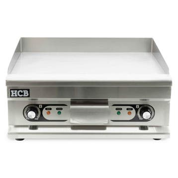 HCB Bakplaat - glad - 60 cm - 400V - RVS, Verzenden, Nieuw in verpakking, Fornuis, Frituur en Grillen