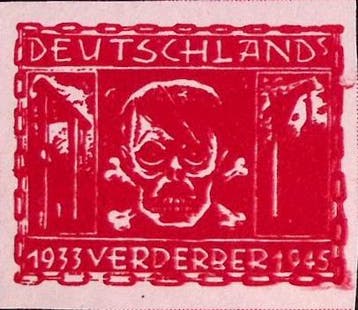 Oostenrijkse 1946 Anti-Fascistische postzegel: doodshoofd..., Verzamelen, Militaria | Tweede Wereldoorlog, Verzenden