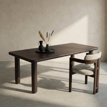 *WOONWINKEL* Eettafel Met Ronde Poten 180 Cm, Huis en Inrichting, Tafels | Eettafels, Verzenden, Nieuw