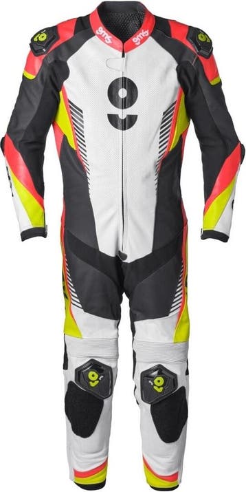 gms GRC-1 Zwart Rood Geel 1-Delig Motorpak, Nieuw met kaartje, Overall, Gms, Heren