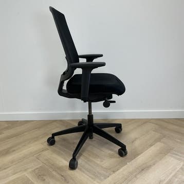 ergonomische bureaustoel, zwart - Gratis Bezorging, Gebruikt, Zwart, Ophalen of Verzenden, Bureaustoel