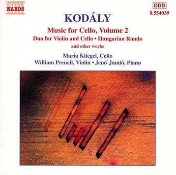 cd - KodÃ¡ly - Music For Cello, Volume 2, Verzenden, Zo goed als nieuw