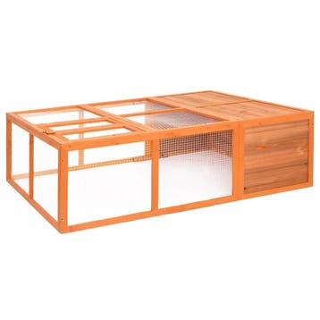 vidaXL Dierenhok voor buiten 150x100x50 cm massief vurenhout, Verzenden, Nieuw