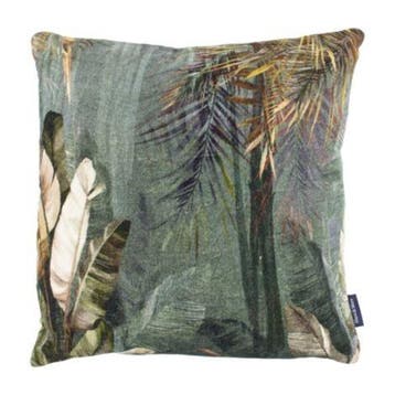 kussen fluweel jungle blauw 45x45cm*, Verzenden, Nieuw