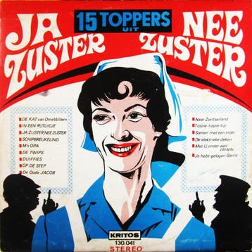 LP gebruikt - Cast of Ja Zuster, Nee Zuster - 15 Topper..., Cd's en Dvd's, Vinyl | Nederlandstalig, Verzenden, Zo goed als nieuw
