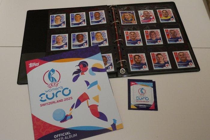 2025 Topps UEFA WOMENS EURO SWITZERLAND - 1 Empty album +, Verzamelen, Stickers