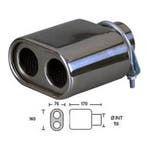 Uitlaatsierstuk RVS 538B4-60 - Passend 42-56mm, Verzenden, Nieuw