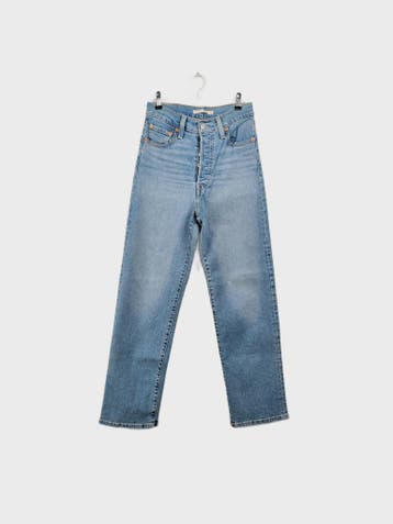 Levis Jeans Dames maat W26 Blauw Vintage, Ophalen of Verzenden, Nieuw