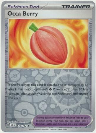 Occa Berry 140/142 Reverse Holo Stellar Crown, Ophalen of Verzenden, Nieuw, Losse kaart, Foil