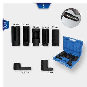 Brilliant Tools lambdasonde- en sensordopsleutelset 7-delig, Verzenden, Nieuw