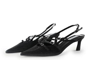 Steve Madden Slingbacks in maat 39 Zwart, Verzenden, Zwart, Steve Madden, Zo goed als nieuw