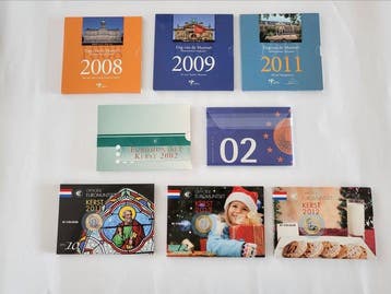 Nederland. Year Set (BU) 2002/2013 (8 sets) (Zonder, Postzegels en Munten