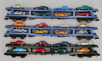 Fleischmann N - 8280K, 8285 - Modeltrein goederenwagon (3) -, Nieuw