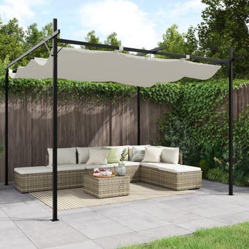 vidaXL Pergola met uitschuifbaar dak 295x292x230, Verzenden, Nieuw