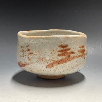 Shino Ware - Yoshin Kiln - Chawan - Theekop / Tomobako /