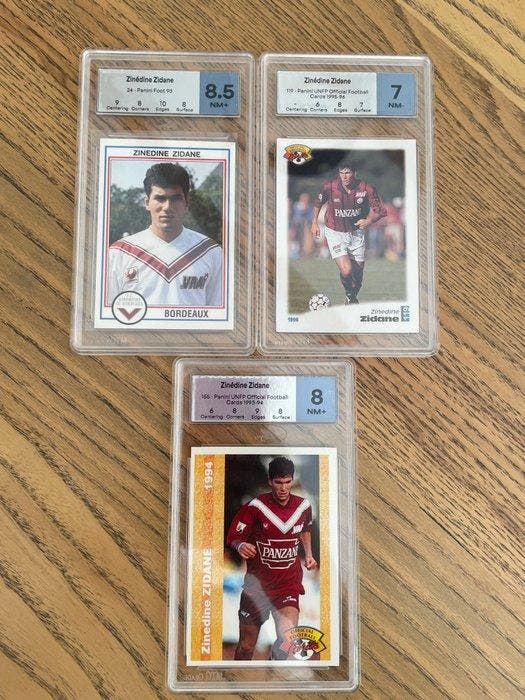 Panini Zinedine Zidane, Panini Foot 1993 - Panini UNFP - 3, Verzamelen, Stickers