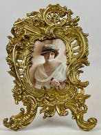 Fotolijst- Tafelframe - Verguld messing - Een rijk verguld