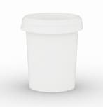 35 liter emmer met schroefdeksel wit