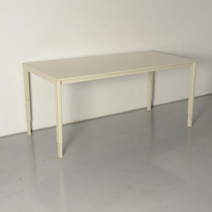 Drentea bureau, lichtgrijs blad, 160 x 80 cm, hoogte, Huis en Inrichting, Bureaus, Ophalen of Verzenden