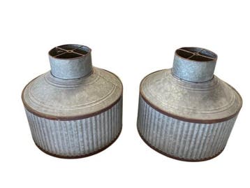 Veiling - Zinken lampenkappen set, Nieuw