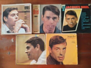 Jacques Brel - 5 x album including 1 x 4 LP box and 1 x, Nieuw in verpakking